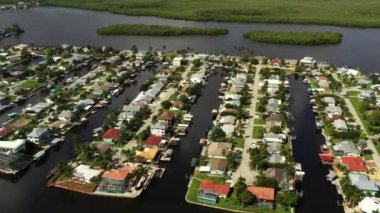 Lüks deniz kenarındaki evleri olan Matlacha adaları.