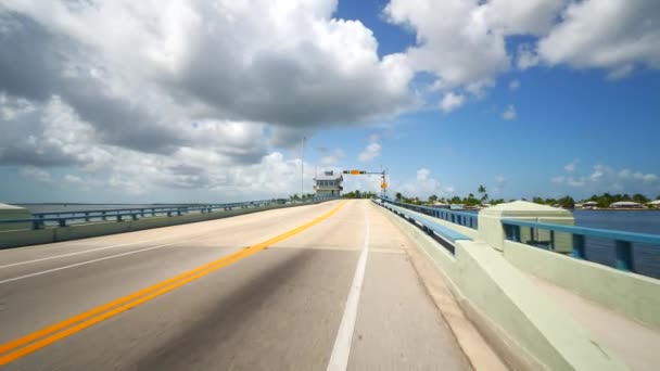 Passeio Bicicleta Pine Island Road Matlacha Eua — Vídeo de Stock