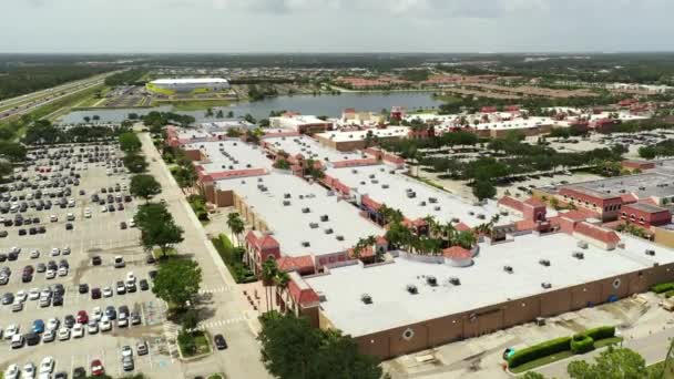 Florida Estero Daki Miromar Mağazaları Ndan Alışveriş — Stok video