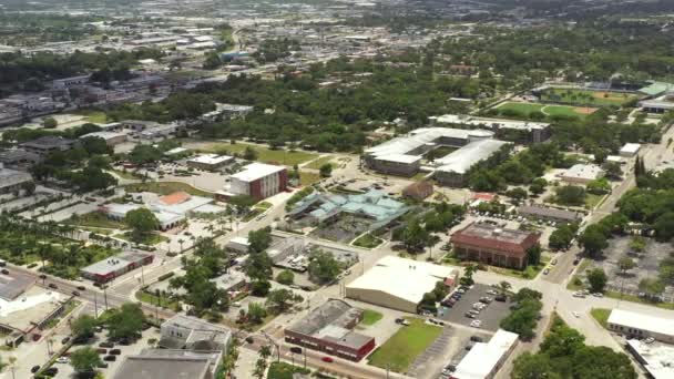 Aerial View Downtown Myers Usa — Stock Video