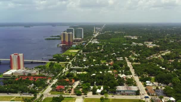 Subdivisión Video Aéreo Towles Fort Myers Florida Usa — Vídeos de Stock