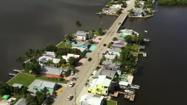 Matlacha Florida Drone Aéreo Vídeo — Vídeos de Stock