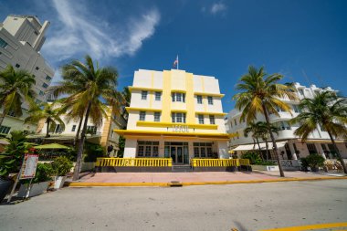 Leslie Hotel Miami Plajı Coronavirus Covid 19 salgını sırasında kapandı.