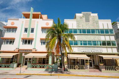 Ocean Drive 'daki oteller Coronavirus covid 19 salgınını durdurdu.