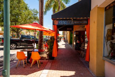 Hollywood, FL, ABD - 7 Ağustos 2020: Krakatoa Mutfağı Hollywood FL