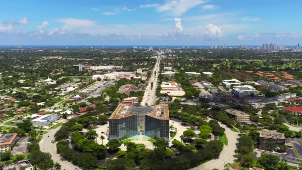 Luchtfoto Hollywood Broward County — Stockvideo