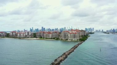 Görüntüler Fisher Adası Miami Sahili Doğu Yakası