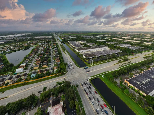 Aerial Drone Photos Miramar Florida Amerikai Egyesült Államok — Stock Fotó