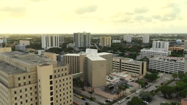 Luftbild Downtown Miami Regierungsgebäude — Stockvideo