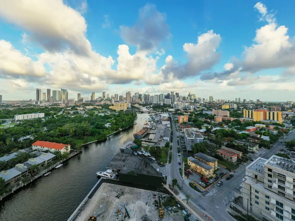 Вид Повітря Brickell Downtown Miami Сша — стокове фото