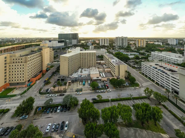 Foto Aerea Miami Dade Edificio Del Centro Detenzione Downtown Miami — Foto Stock