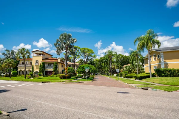 Photo Luxury Residential Homes Historic Old Northeast Petersburg Florida Usa — Stock Photo, Image