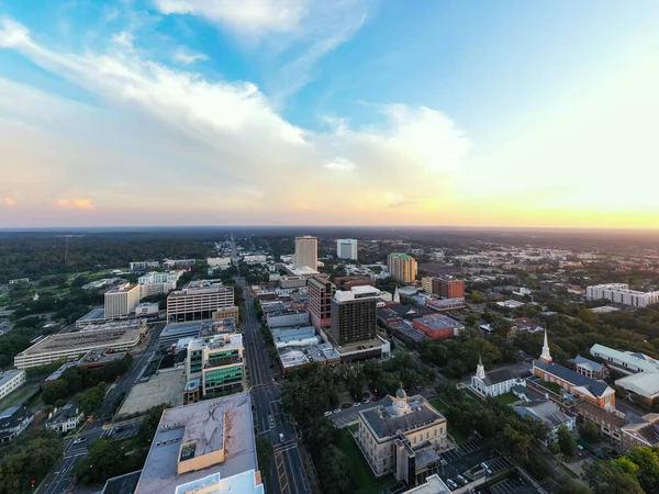 Widok Lotu Ptaka Downtown Tallahassee Usa Leon County — Zdjęcie stockowe