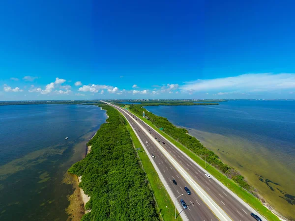 Aerial Photo Bridge Petersburg Florida Usa — Stock Photo, Image