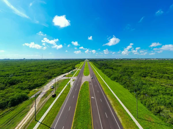 Αεροφωτογραφία 4Th Street North Στην Αγία Πετρούπολη Φλόριντα Ηπα — Φωτογραφία Αρχείου