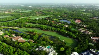 İnsansız hava aracı golf sahası Jüpiter Florida ABD
