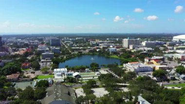 Hava Videosu Aynası St Petersburg Gölü Florida ABD