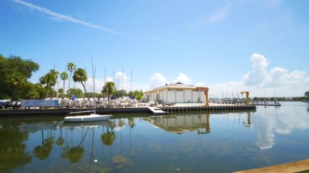 Petersburg Florida Limanı Hareket Görüntüleri — Stok video