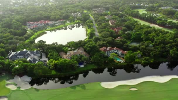Hava Video Golf Sahası Topluluk Konağı Jupiter Florida Usa Sahipliği — Stok video