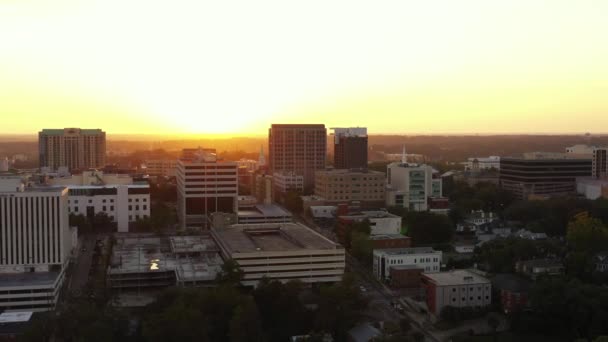 Atardecer Vídeo Aéreo Downtown Tallahassee — Vídeos de Stock