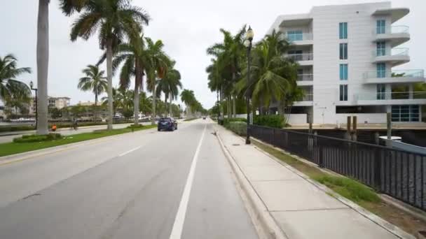 Bewegingsbeelden Luxe Woningen Fort Lauderdale Verenigde Staten — Stockvideo