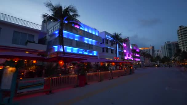 美国佛罗里达州迈阿密海滩 2020年9月25日 迈阿密海滩酒店Sobe 4K视频 — 图库视频影像