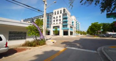 Fort Lauderdale, FL, ABD - 22 Eylül 2020: Fort Lauderdale Florida yakınlaşma görüntüleri