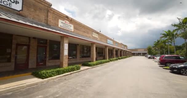 Old Time American Western Shopping Center Davie Usa — Stock Video