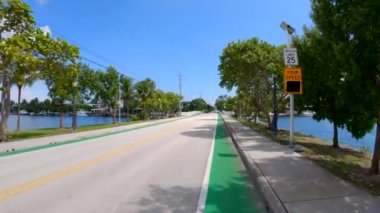 Venedik Adaları Köprüsü Miami Plajı FL 5k görüntü