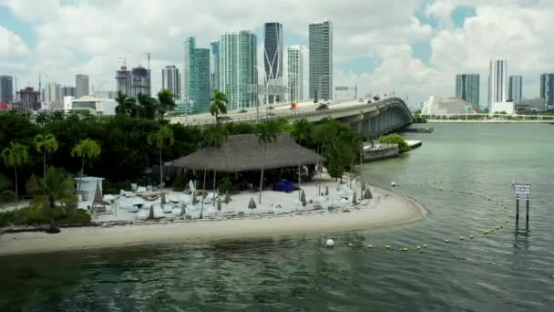 Jungle Island Beach Miami — Video Stock