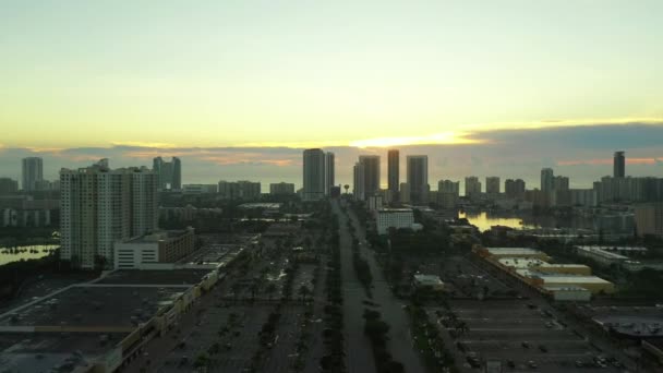 Sabah Havası Videosu Hallandale Sahili Florida Usa — Stok video