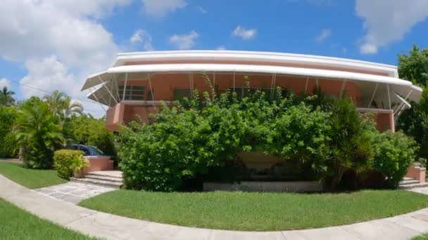 Antigua Casa Rosa Miami Beach — Vídeo de stock