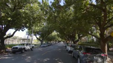 Miami, FL, ABD - 25 Eylül 2020: Meridian Bulvarı Miami Plajı 6K ağır çekim