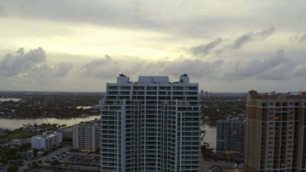 Sunset Fort Lauderdale Beach Florida Usa — Stock Video