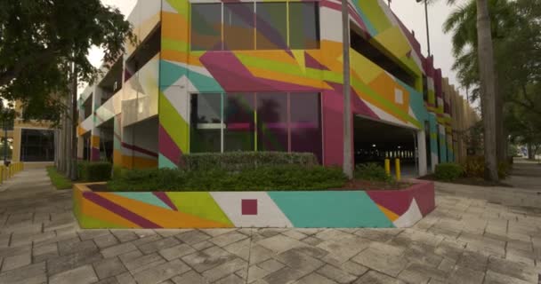 Fort Lauderdale Eua Outubro 2020 Arts Science District Garage Fort — Vídeo de Stock