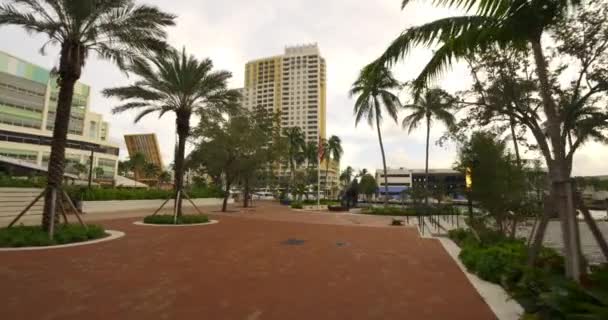 Fort Lauderdale Usa Oktober 2020 Fort Lauderdale New River Scene — Stockvideo
