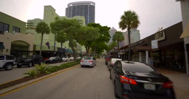 Fort Lauderdale Usa 2020 Október Las Olas Fort Lauderdale Mozi — Stock videók