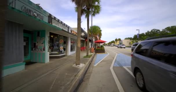 Fort Lauderdale Usa Října 2020 Motion Video Bike Lane Las — Stock video