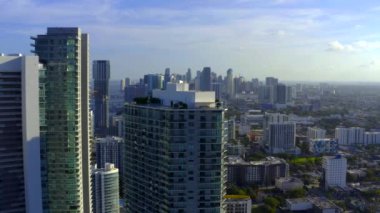 Miami 4K video kulesinin hava görüntüleri