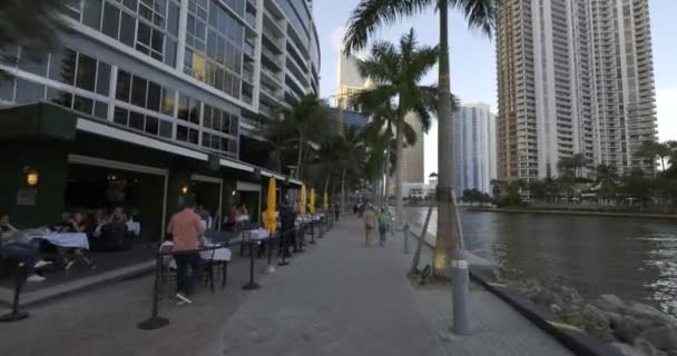 美国佛罗里达州迈阿密 2020年10月10日 海滨餐厅 — 图库视频影像