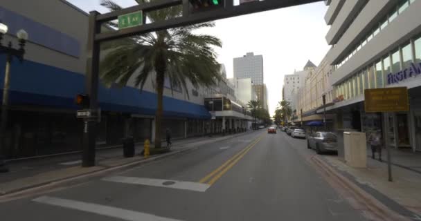 Miami Usa October 2020 Motion Video Downtown Miami Slow Business — 비디오