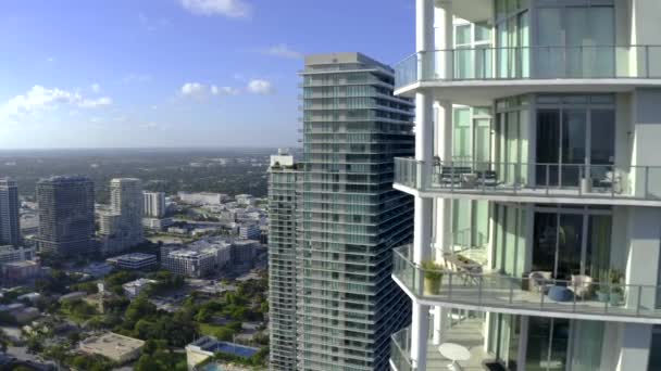 Turmfliegen Miami Florida Usa — Stockvideo