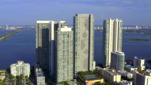 Flygvideo Paraiso Bay Residences Miami Florida Usa — Stockvideo