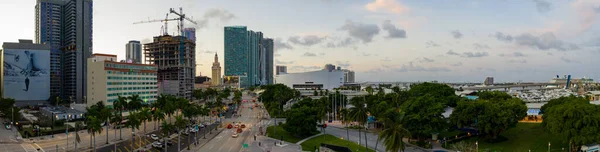 Miami Usa Października 2020 Panorama Centrum Miami — Zdjęcie stockowe