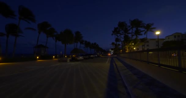 Nízká Světla Deerfield Beach Noci Zachránit Mořské Želvy — Stock video