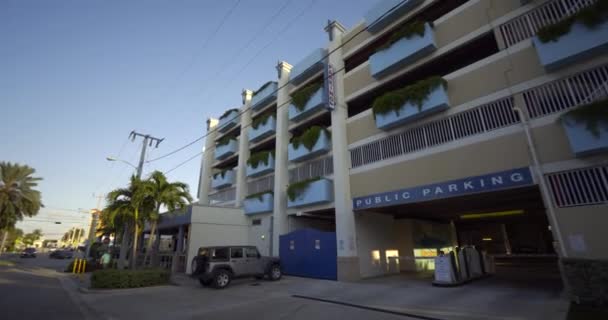 Deerfield Beach Usa Oktober 2020 Offentligt Parkeringsgarage Deerfield Beach Brus — Stockvideo