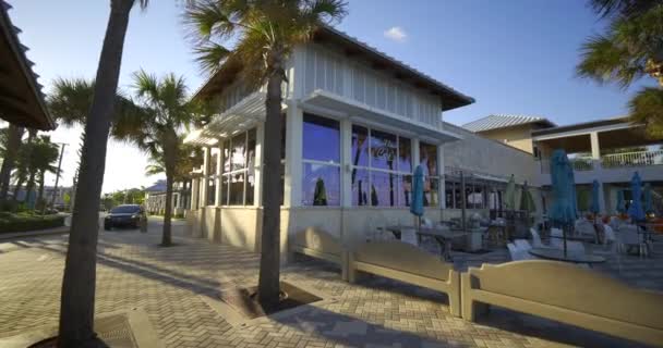 Deerfield Beach Usa Oktober 2020 Deerfield Beach Cafe Tillvägagångssätt Och — Stockvideo