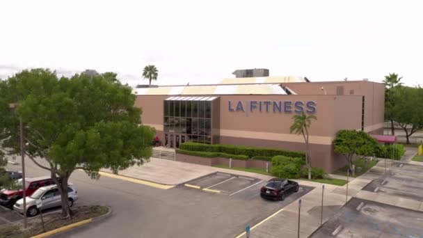 Aventura Usa Octubre 2020 Lanzamiento Fitness Gym Aventura Usa Con — Vídeos de Stock