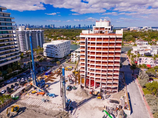 Miami Beach Abd Şubat 2024 Havadan Fotoğraf Aman Hotel Miami — Stok fotoğraf