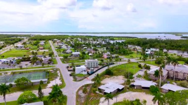 Everglades City Florida 'da hava stoku videosu